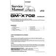 PIONEER GM-X702 X1H/EW,UC Service Manual cover photo