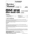 PIONEER GM20202 X1H/EW Service Manual cover photo