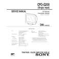 SONY CPDG200 2 Service Manual cover photo