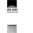 ONKYO DX230 Owner's Manual cover photo