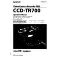 SONY CCD-TR700 Owner's Manual cover photo