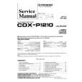 PIONEER CDXP1210 Service Manual cover photo