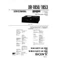 SONY XR1850 Service Manual cover photo