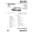 SONY MZR37 Service Manual cover photo