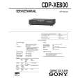 SONY CDP-XE800 Service Manual cover photo