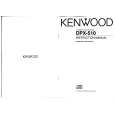 KENWOOD DPX-510 Owner's Manual cover photo