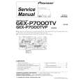 PIONEER GEXP7000TV Service Manual cover photo