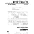 SONY XR5810R Service Manual cover photo