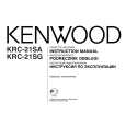 KENWOOD KRC-21SA Owner's Manual cover photo