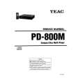 TEAC PD-800M Service Manual cover photo