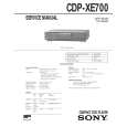 SONY CDPXE700 Service Manual cover photo