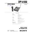 SONY SPPA1050 Owner's Manual cover photo
