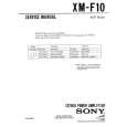 SONY XM-F10 Service Manual cover photo
