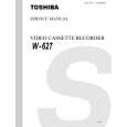 TOSHIBA W627 Service Manual cover photo