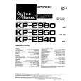 PIONEER KP2940EW Service Manual cover photo