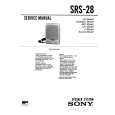 SONY SRS28 Service Manual cover photo