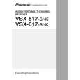 PIONEER VSX-817-K/SPWXJ Owner's Manual cover photo