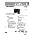 SONY WM-F66 Service Manual cover photo