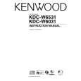 KENWOOD KDC-W6031 Owner's Manual cover photo