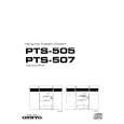 ONKYO PTS505 Owner's Manual cover photo