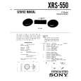 SONY XRS-550 Service Manual cover photo