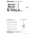 PIONEER S-VSL6/XTW/E Service Manual cover photo