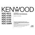 KENWOOD KDC315S Owner's Manual cover photo