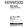 KENWOOD KDC-X991 Owner's Manual cover photo