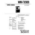 SONY WM-FX909 Service Manual cover photo