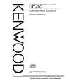 KENWOOD UD70 Owner's Manual cover photo