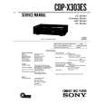 SONY CDP-X303ES Service Manual cover photo