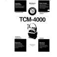 SONY TCM-4000 Owner's Manual cover photo