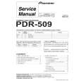 PIONEER PDR-509-G/SDBWL Service Manual cover photo