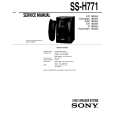 SONY SS-H771 Service Manual cover photo