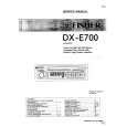 FISHER DXE700 Service Manual cover photo