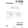 SONY TCEX660 Service Manual cover photo
