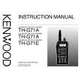 KENWOOD TH-G71A Owner's Manual cover photo