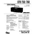 SONY CFD750 Service Manual cover photo