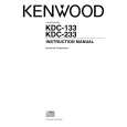 KENWOOD KDC-133 Owner's Manual cover photo