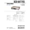 SONY SCDXA777ES Service Manual cover photo