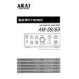 AKAI AM-59 Owner's Manual cover photo