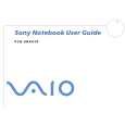 SONY PCG-SRX41P VAIO Owner's Manual cover photo