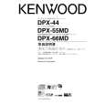 KENWOOD DPX-66MD Owner's Manual cover photo