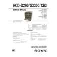 SONY HCDG3300 Owner's Manual cover photo