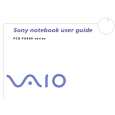SONY PCG-FX601 VAIO Owner's Manual cover photo