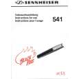 SENNHEISER BF 541 Owner's Manual cover photo