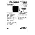 SONY KPRS53MH1 Service Manual cover photo