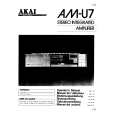 AKAI AM-U7 Owner's Manual cover photo