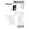 SONY TCM81 Service Manual cover photo