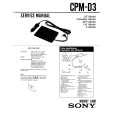 SONY CPMD3 Service Manual cover photo